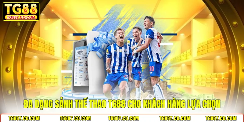 Đa dạng sảnh thể thao TG88 cho khách hàng lựa chọn 